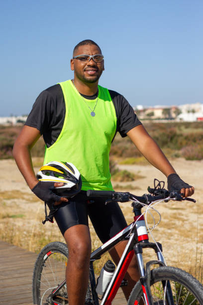istock A black man cyclist goes for a ride 1326677300