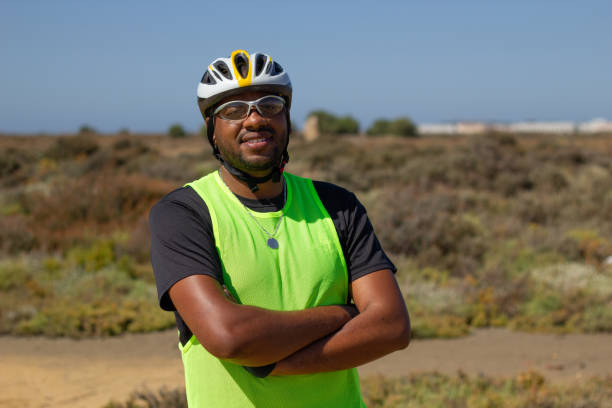 istock A black man cyclist goes for a ride 1326677326