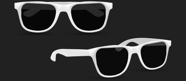 istock Sunglasses beach, Fashion accessory. Polarized geek glasses, hipster sun lens ocular. Isolated on white background. Vector illustration. 1326677334