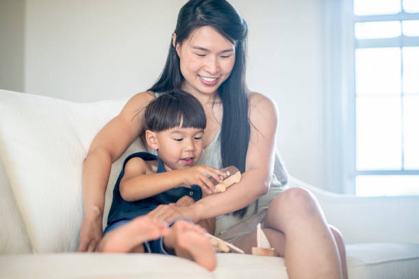 istock Quality mother and son time 1326684084