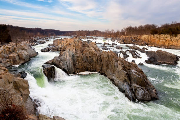 istock Whitewater rapids on the Potomac River at Great Falls Park, VA 1326685580