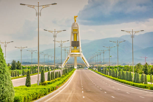 Ashgabat Turkmenistan Monument of Neutrality