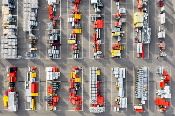 istock Aerial View of Construction Materials 1326696873