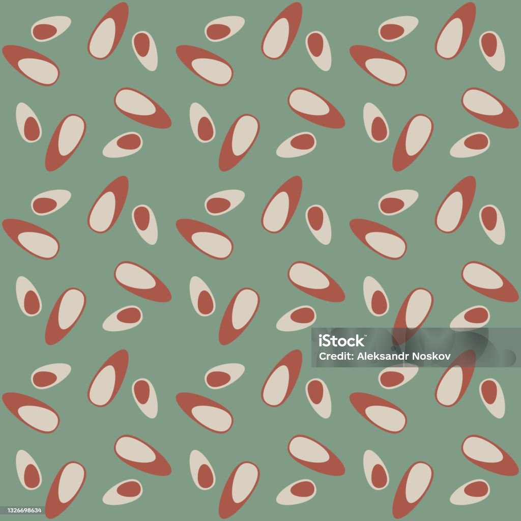 Aesthetic Patterns Rounded Rounded Abstract Seamless Pattern Retro Accent For Any Surfaces Stock ...