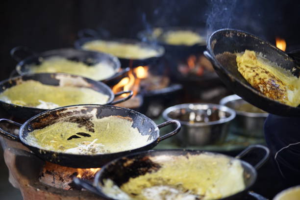 istock Yellow pan cake in Mekong Delta Vietnam 1326711939