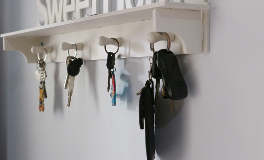 Key hanger on the wall