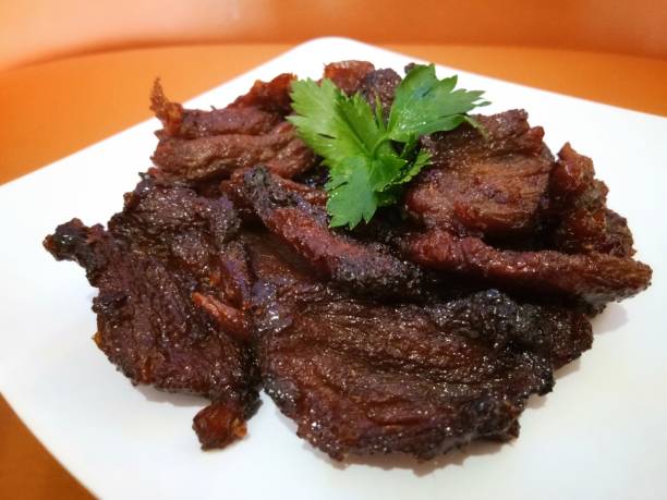 istock Meat on the white plate 1326718214