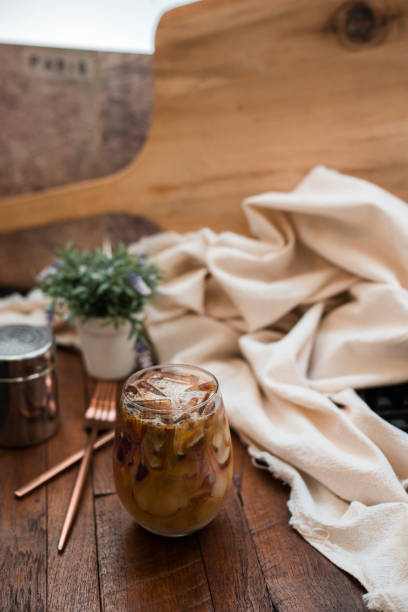 istock Glass of coffee on the table 1326724536