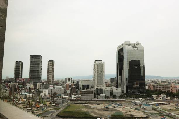 istock Urban City with Construction Zone 1326727877