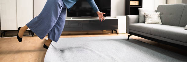 istock Falldown Hazard. Clumsy Woman Stumbled 1326732704