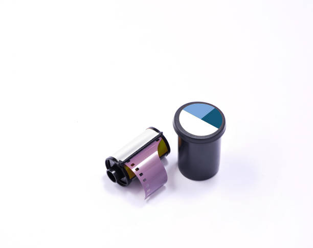 istock Film and black box on white background. 1326741499