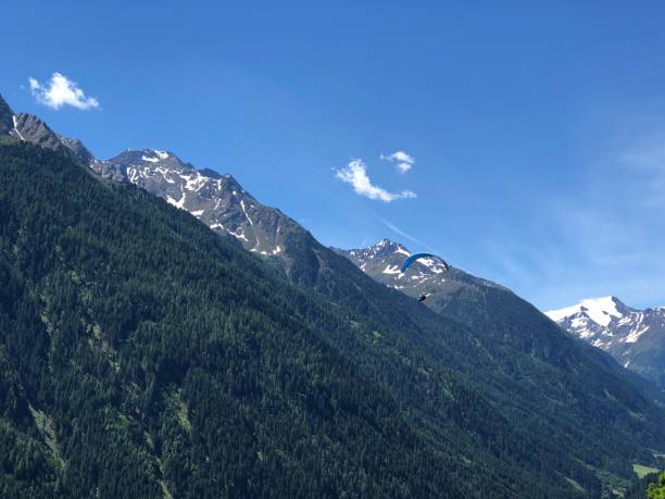 istock Beautiful landscape in Stubai valley with blue sky 1326745413