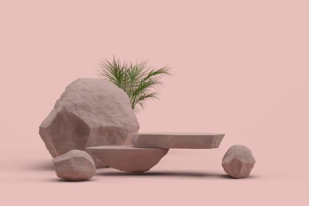 istock Abstract Podium, Rock Stone Platform Minimal Product Presentatiton 1326751584