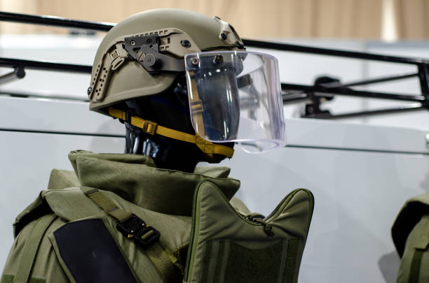 istock Set of military heavy body armor 1326757142