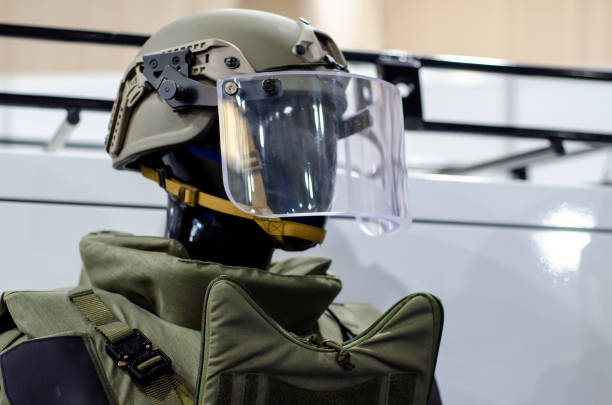 istock Set of military heavy body armor 1326757163