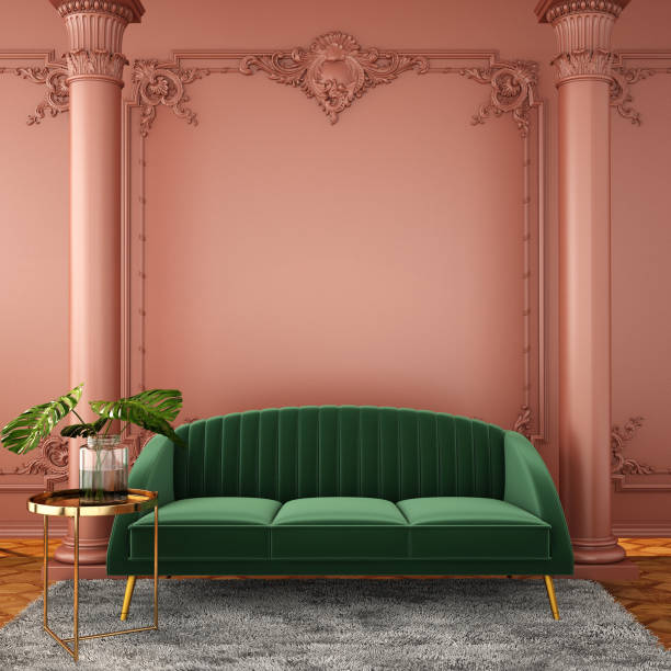 istock Modern Classic living room design and  Interior Decorating ideas,3d rendering,3d illustration 1326759862