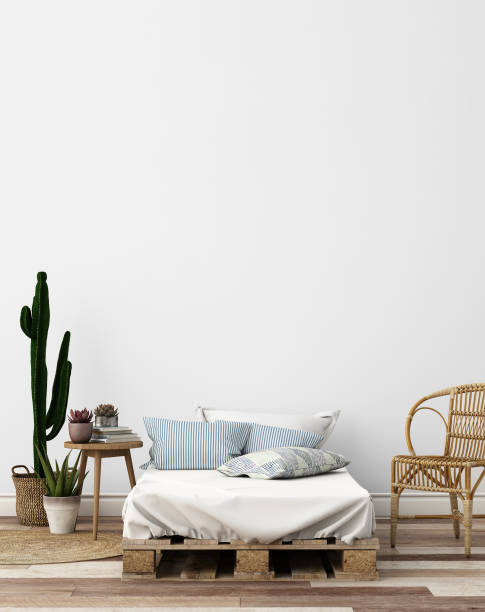 istock Modern bed room design and  Interior Decorating ideas,3d rendering,3d illustration 1326760261