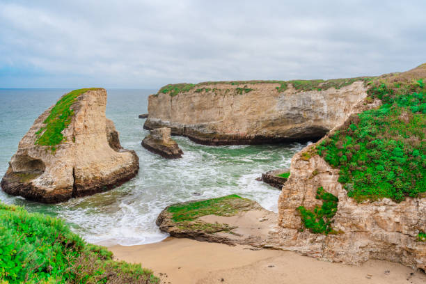 istock An amazing landscape visible from the Pacific Highway called Shark Fin Bay or Shark Teeth Beach, California 1326763563