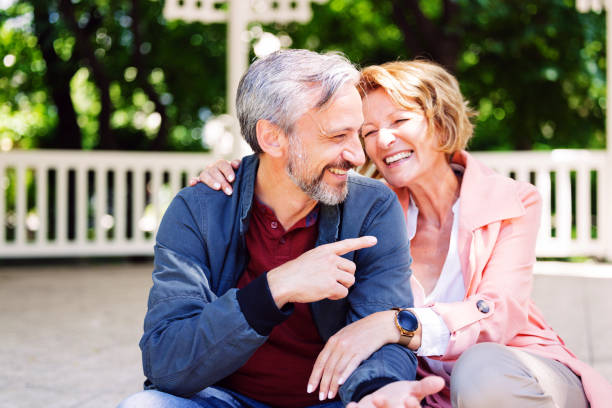 istock Retired Couple at a Park 1326767891