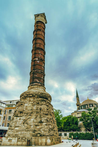 Column of Constantine (Burnt Column), Istanbul, Turkey.