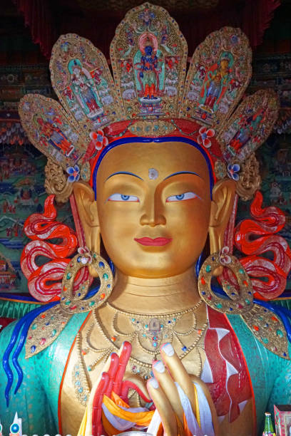 istock Ancient Sculpture Buddha status at Thikse or Thiksey Monastery in leh ladakh india 1326776572