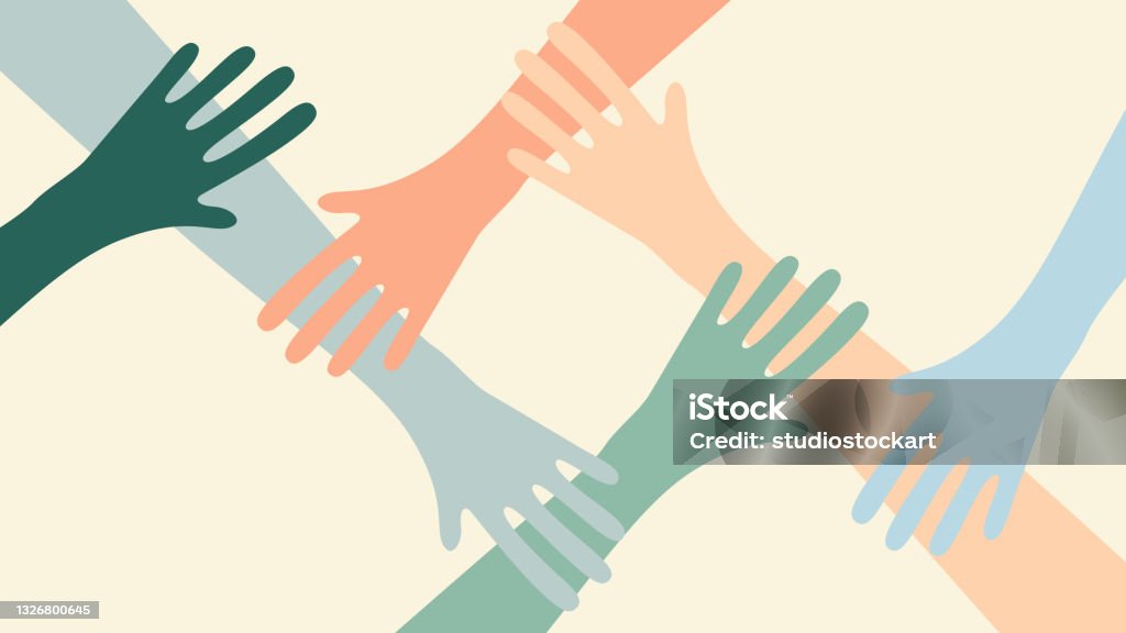 Volunteering, charity, donations and solidarity. Assistance stock vector