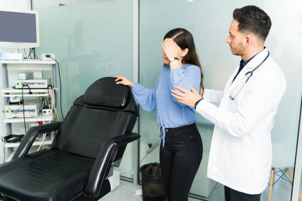 istock Distressed hispanic woman about to faint 1326804170