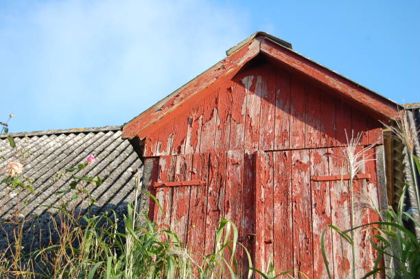 istock A weathered bay on a stable building. 1326806649