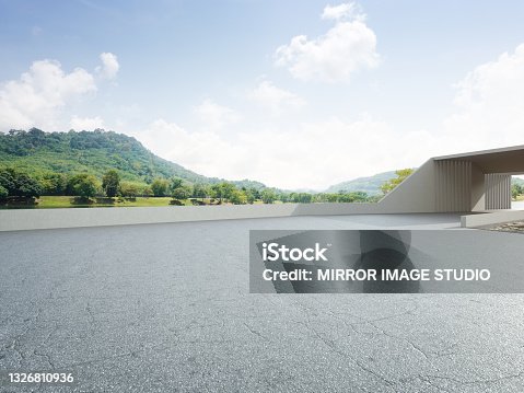 istock Abstract architecture design of modern building. 1326810936