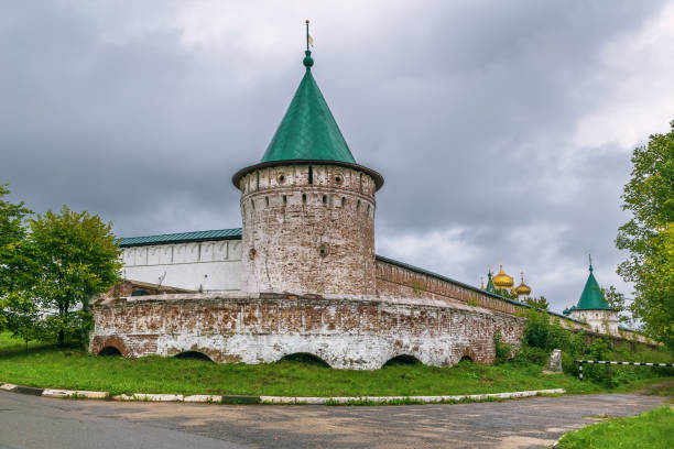 Tower an wall in Ipatiev Monastery in Kostroma, Russia