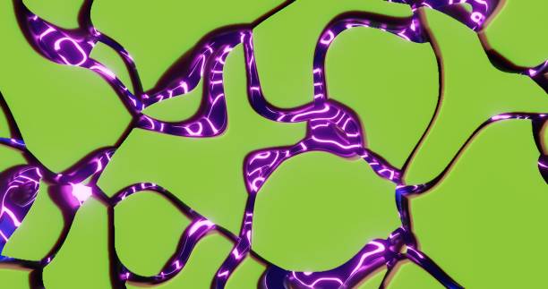 istock Background abstraction from the green islands 3d-rendering 1326820533
