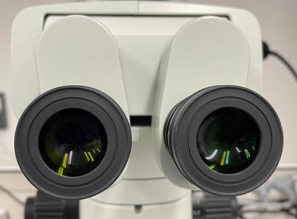istock Ocular lens eyepiece of microscope 1326824524