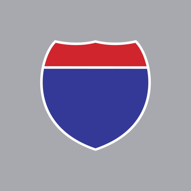 kuvapankkikuvitukset aiheesta tyhjä amerikkalainen valtatiemerkki - interstate highway system
