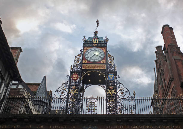 istock historic eastgate bridge with victorian clock tower in chester. cheshire 1326836493