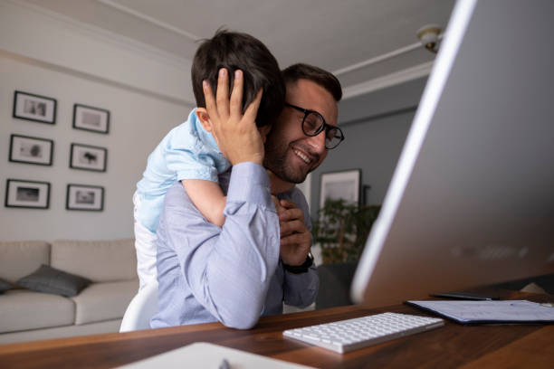 istock Businessman working at home. 1326841877