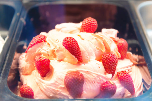 istock Icecream with strawberry favour 1326844252