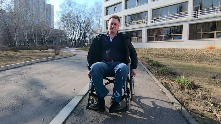 A person with disabilities in a wheelchair