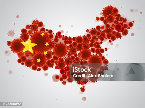 istock China vector map. Coronavirus 1326850892