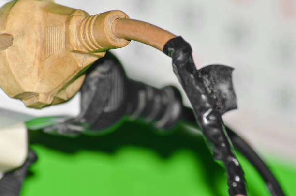 Wire Ripped From Plug Torn Damaged Power Cable Stock Photos, Pictures & Royalty-Free Images ...