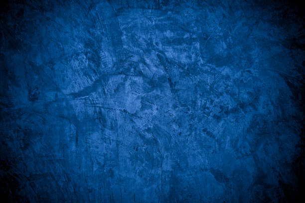 istock Old wall pattern texture cement blue dark abstract  blue color design are light with black gradient background. 1326865826