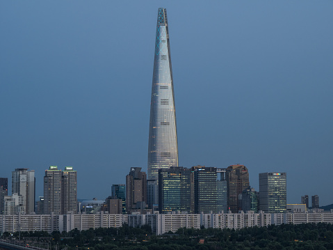 The riverside view from sky park in seoul