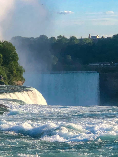 istock Scenic view of three falls at Niagara Falls 1326868411