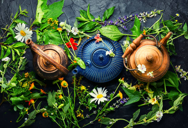 istock Herbal tea,flowers and herbs,medicinal herbs 1326887725