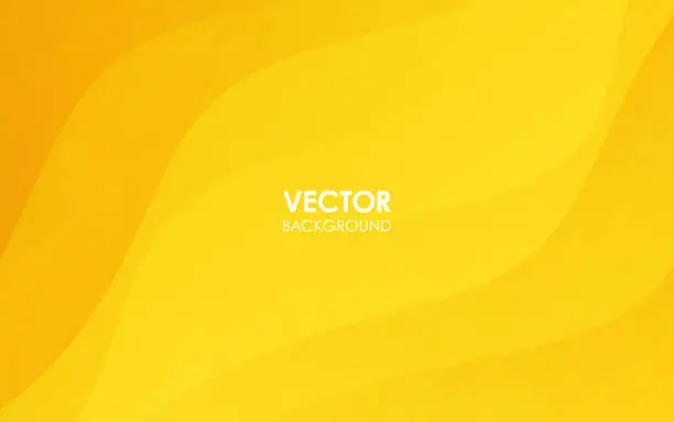 Vector illustration of Yellow curve background. Vector illustration.