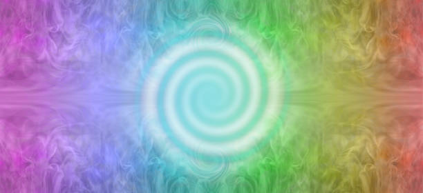 istock Rainbow coloured spiral art banner 1326904968