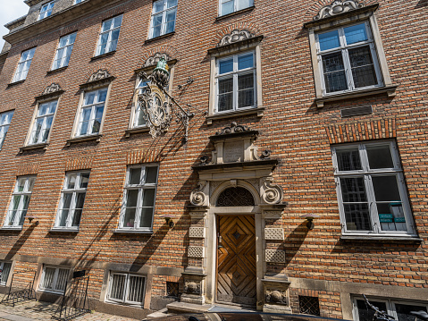 Mason's and stone mason's beautiful guild building in central Copenhagen. The guild was established in 1623.