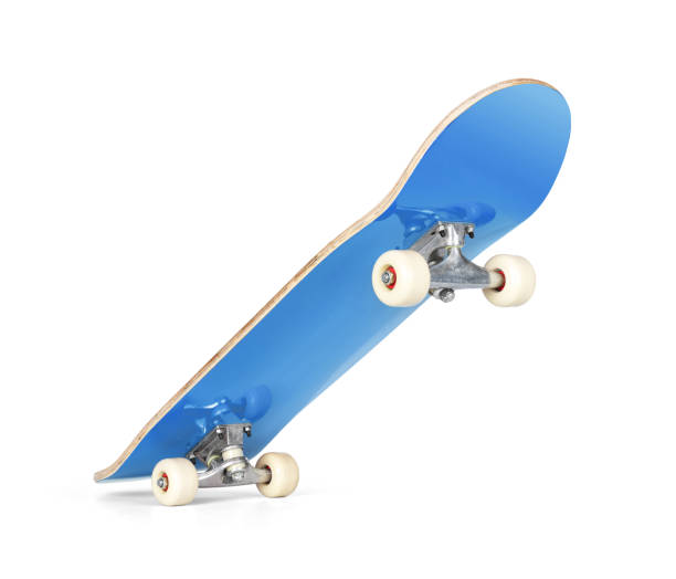 istock Blue skateboard deck, isolated on white background. File contains a path to isolation 1326907939