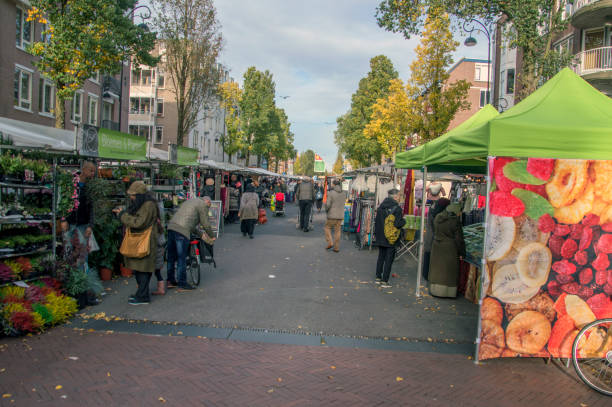 The Dappermarkt Market At Amsterdam The Netherlands 7-11-2018