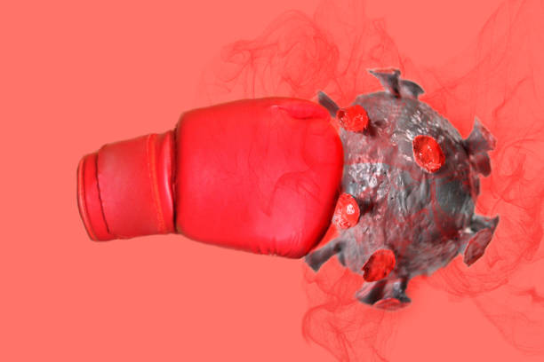 istock Boxing glove and coronavirus 1326915229