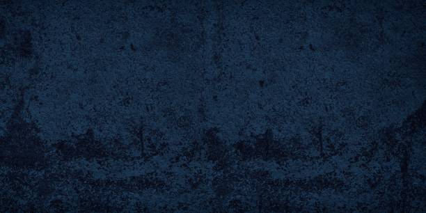 istock Dark blue old concrete widescreen texture. Rough cement wall. Abstract industrial background 1326917278